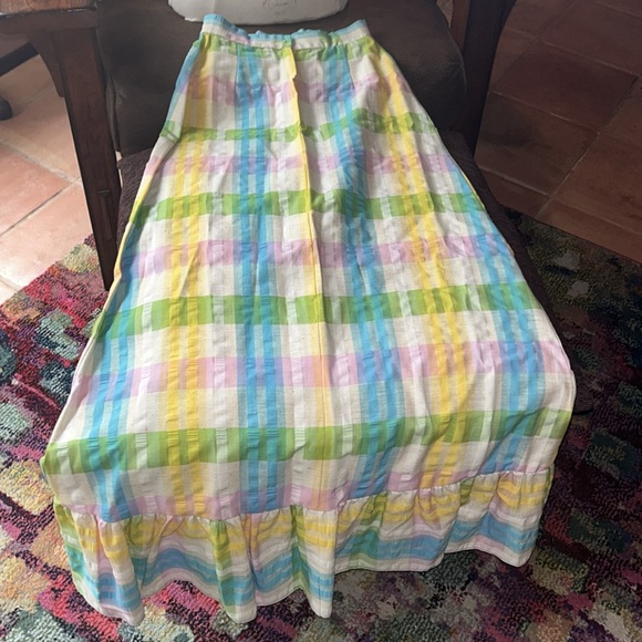 Vintage 1970’s “Young Edwardian, Arpeja” Ruffle Halter Top and Hem Skirt - Picture 7 of 10